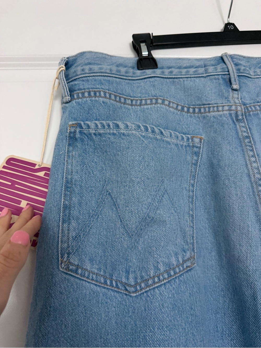 NWT MOTHER SNACKS! Lemon Twist Sneak Jeans Munchies Size 34 Wide Leg - Picture 10 of 12